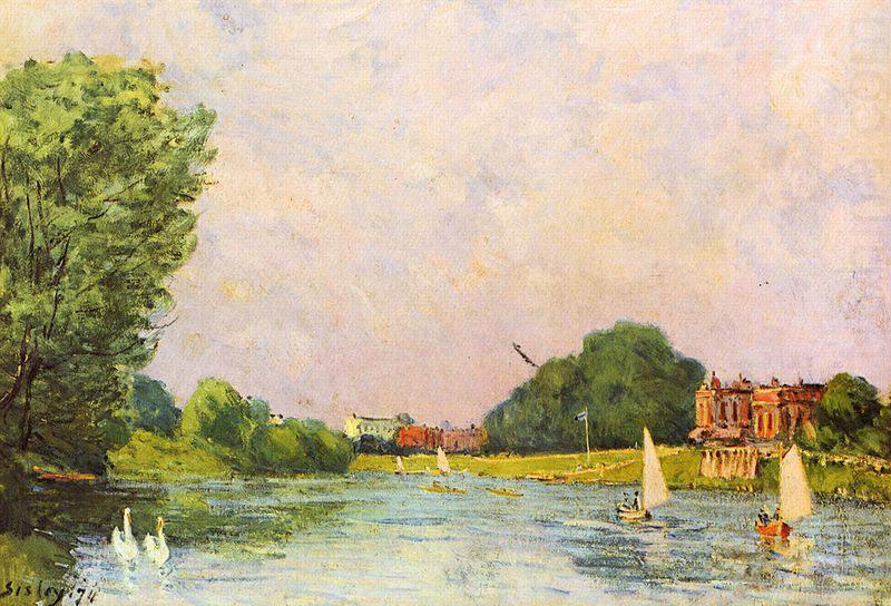 Alfred Sisley Themse bei Hampton Court china oil painting image